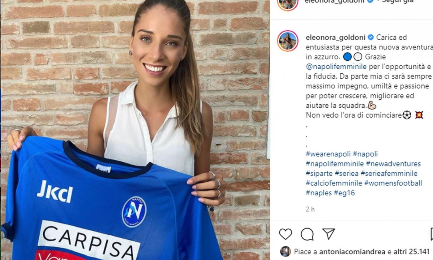 Napoli femminile, UFFICIALE: presa Eleonora Goldoni! 'Sono carica'