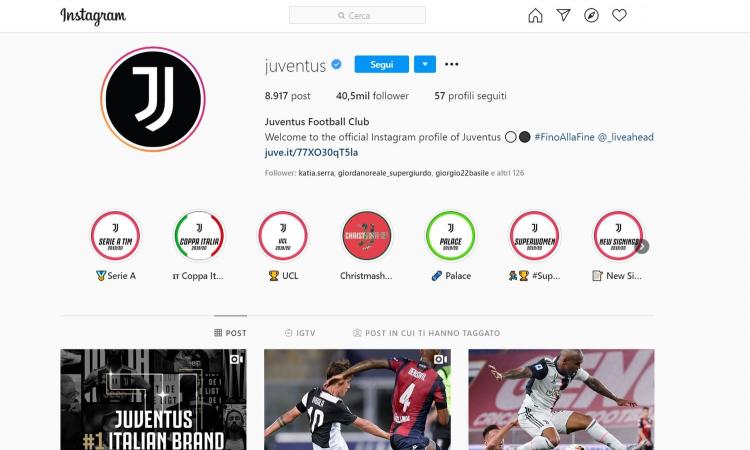 Juve, sei già campione d'Italia: è la numero uno dei social network