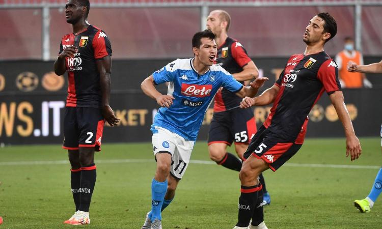 Il Napoli vince ancora: 2-1 al Ferraris, il Genoa è nei guai