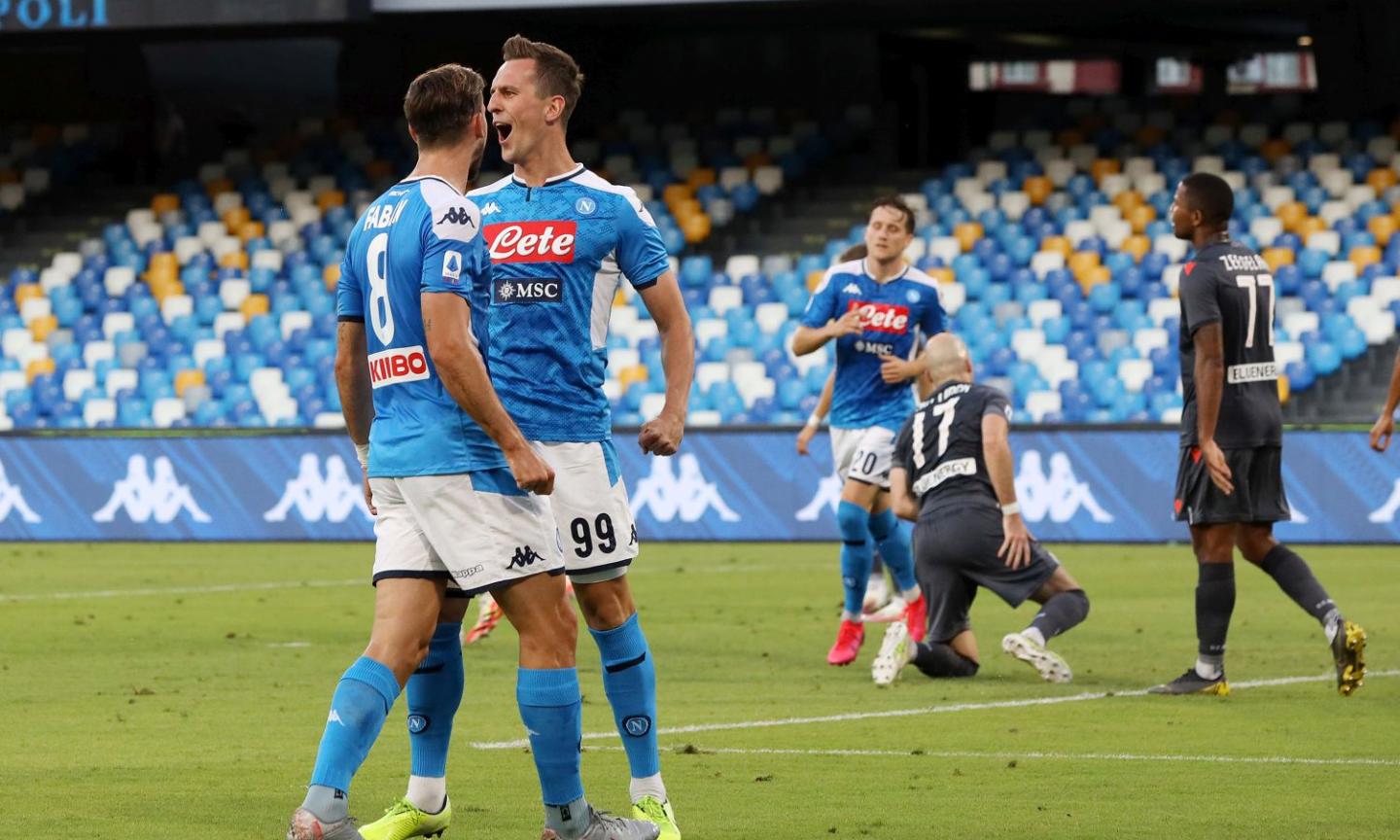 Napoli, le pagelle di CM: Milik al primo tocco non perdona, ecco finalmente Politano!