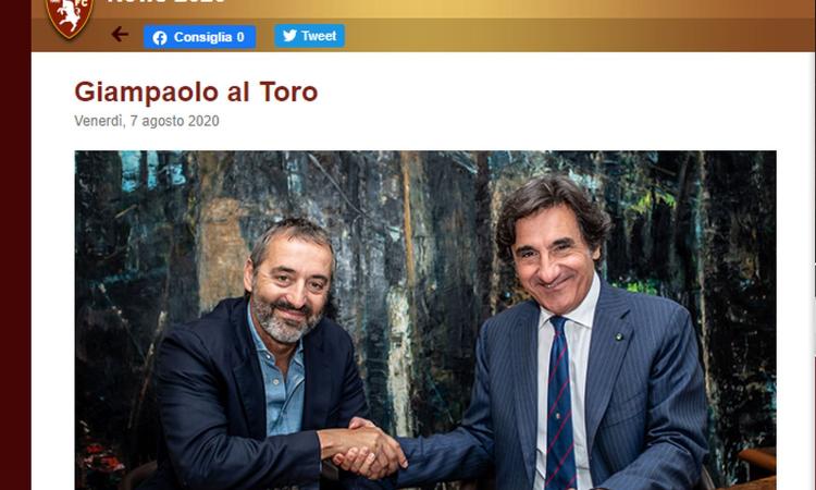 Torino, UFFICIALE l'arrivo di Giampaolo: i dettagli. Il Milan risparmia
