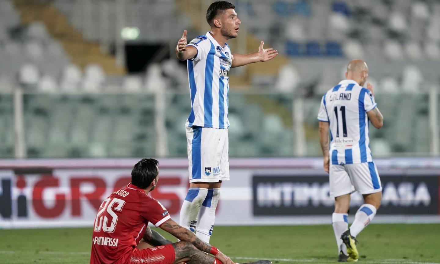 Pescara-Perugia 2-1: il tabellino