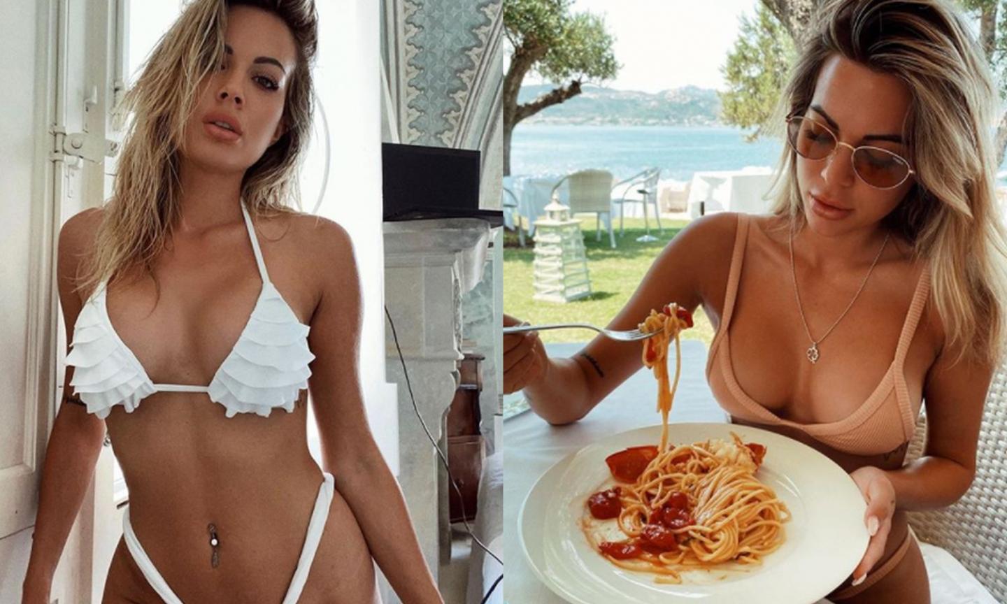 Ludovica Pagani in costume è uno spettacolo: Atalanta, relax, mare e... spaghetti FOTO