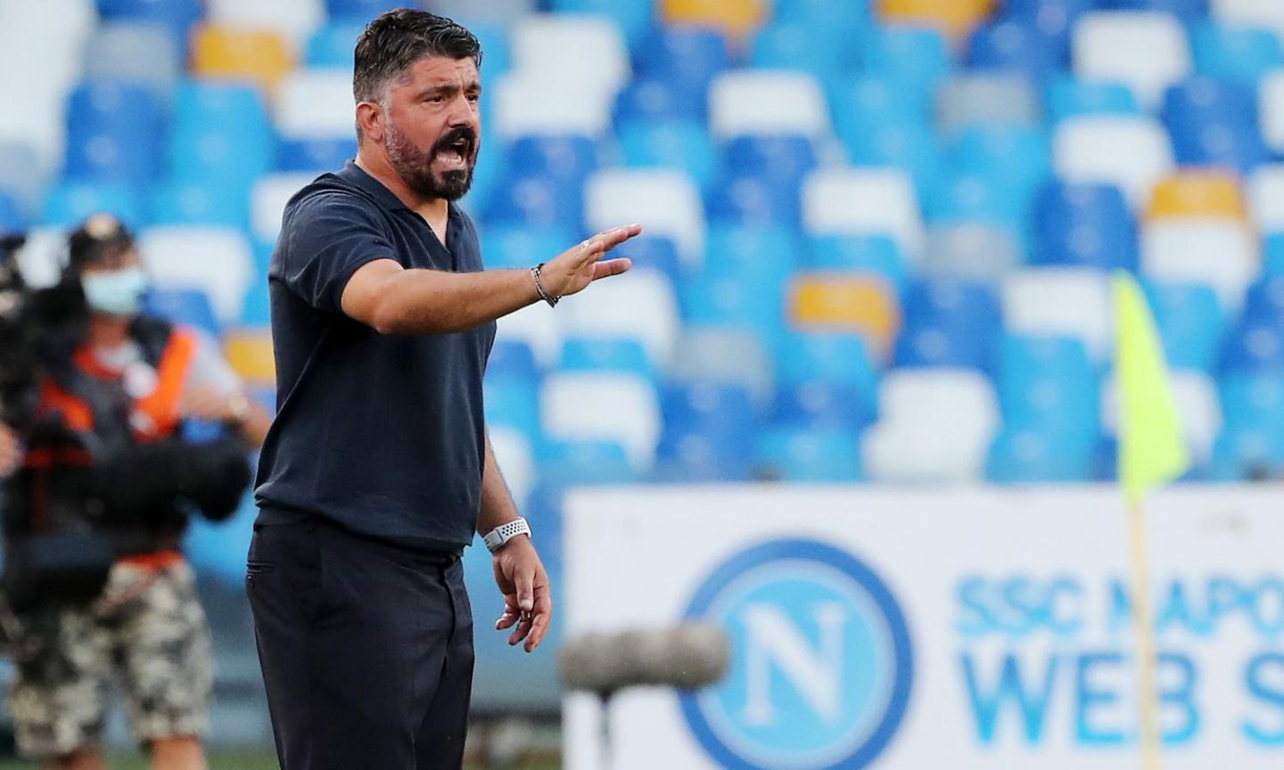 Napoli, Gattuso: 'Questi gol di Osimhen non contano nulla. Mi piace come si è inserito. Ho scelto due moduli...'