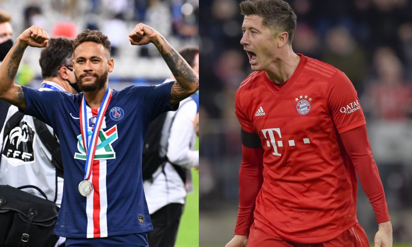 Neymar e Lewandowski, la grande beffa: re della Champions senza Messi e CR7, quando non c'è il Pallone d'Oro