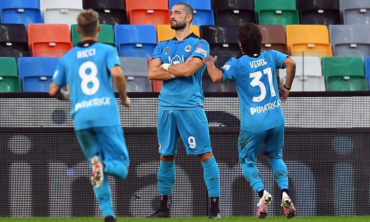 Doppio Galabinov, lo Spezia vince a Udine