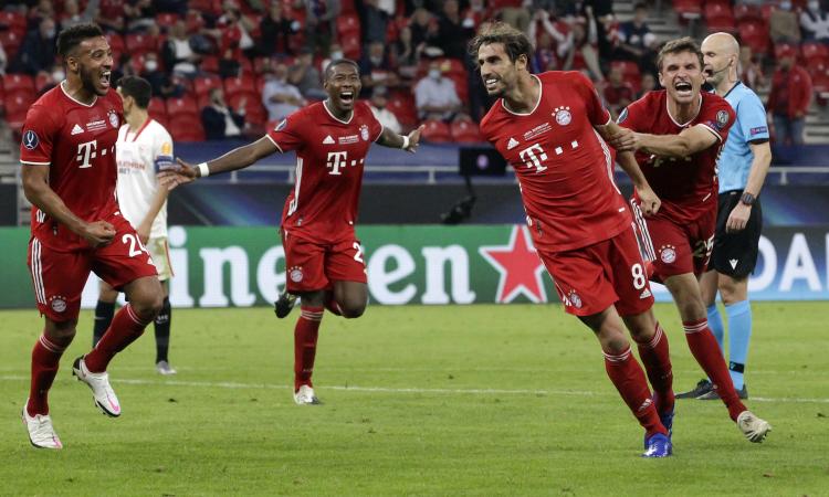 Il Bayern Monaco vince anche la Supercoppa Europea: è 2-1 al Siviglia, decide ancora Javi Martinez