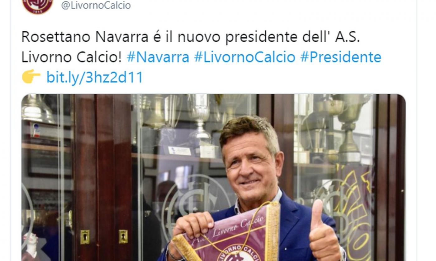 Clamoroso Livorno, Navarra lascia le quote al sindaco: la lettera