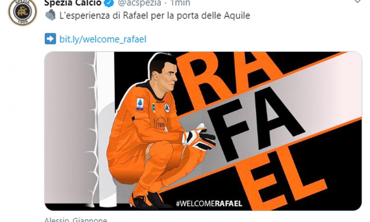 Spezia, UFFICIALE: tra i pali c'è Rafael