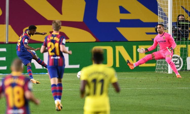 Liga: Atletico 6-1, doppietta al debutto per Suarez. Tris Siviglia, poker Barça: Ansu Fati show e gol di Messi