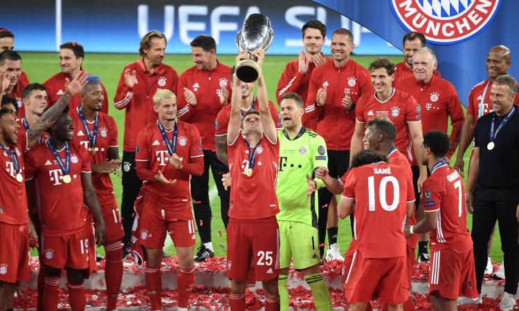 Dalla tripletta alla quadripletta: Bayern re del 2020, col Siviglia è sempre dura. 16mila tifosi, il calcio torna alla gente