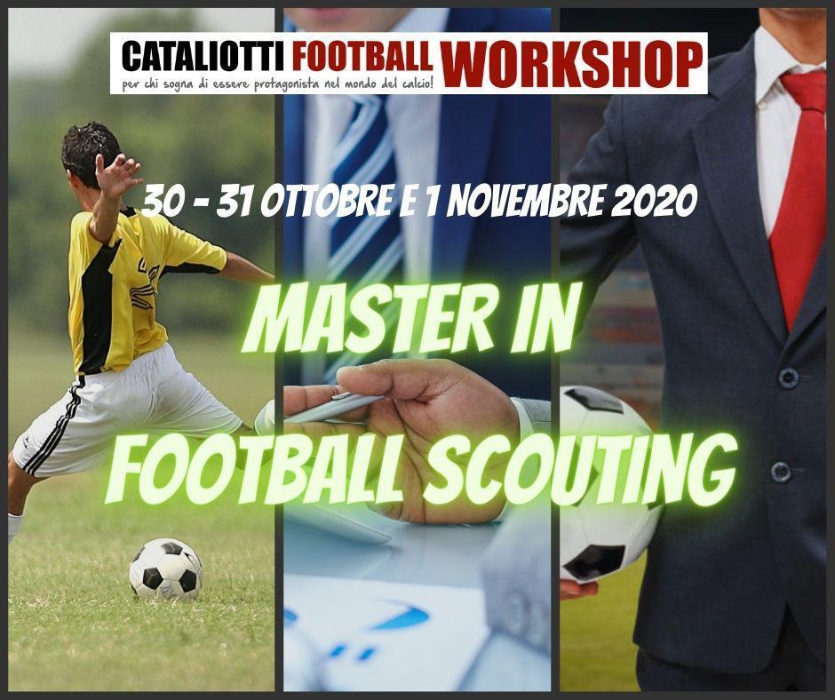 Master in Football Scouting: 30-31-1 novembre a Reggio Emilia!