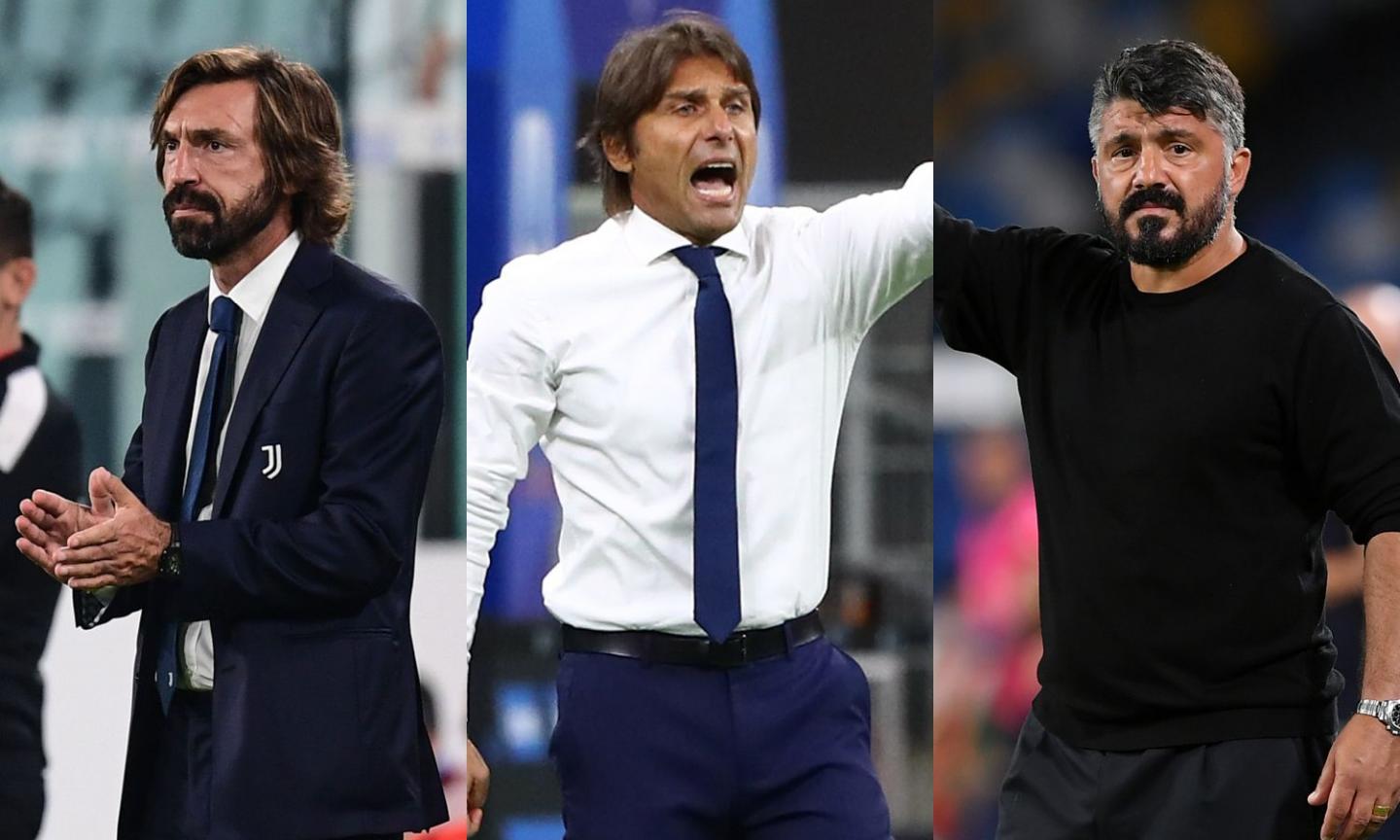 La novità: Pirlo, Conte e Gattuso tutti all’attacco. Ma Juve e Inter sono andate allo sbaraglio