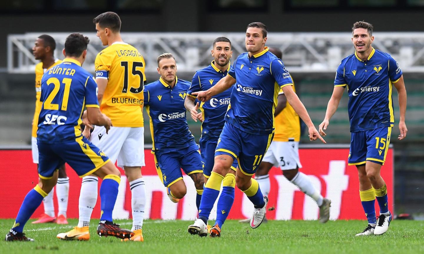 Serie A: debutto amaro per lo Spezia, è poker Sassuolo. Favilli stende l'Udinese, 1-0 Verona