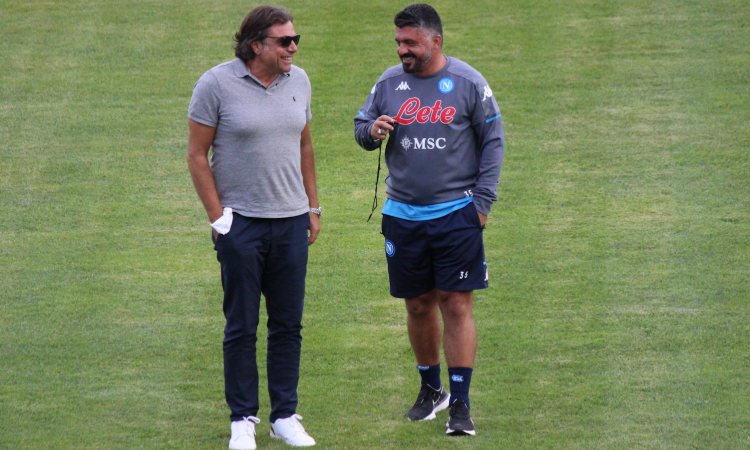 Napoli, Giuntoli fuori dalle grazie di De Laurentiis: c'è la Juve. E Gattuso tramite i big...