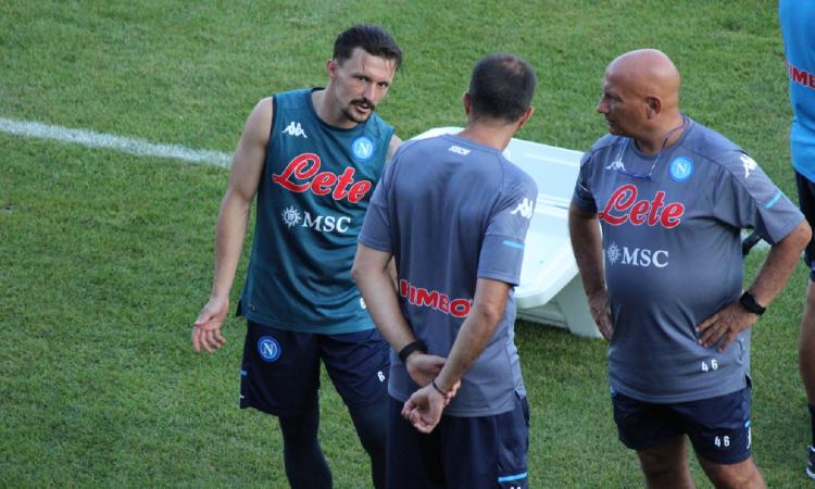 Napoli, allenamento mattutino: infortunio per Mario Rui, il portoghese resta in palestra