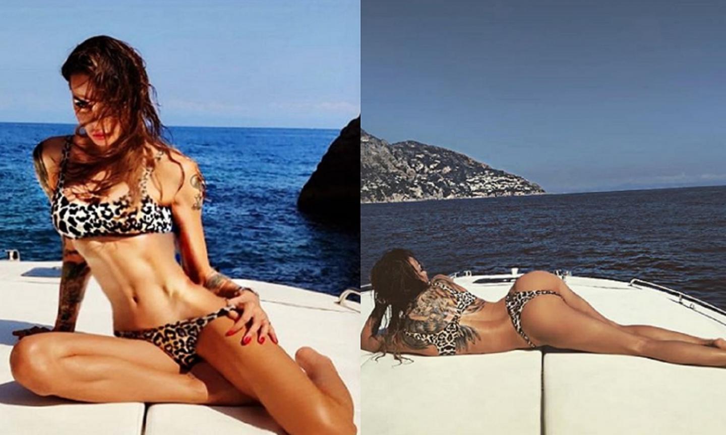 Corona: 'Nina Moric non è serena'. Ma le FOTO dicono il contrario: relax in barca, che fisico!