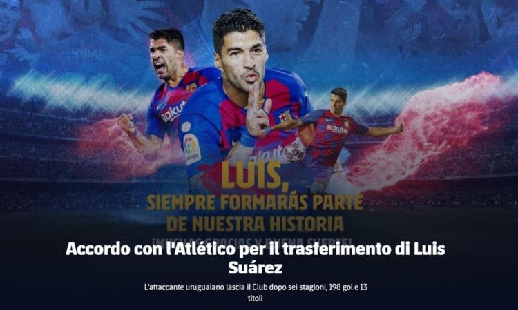 Barcellona, UFFICIALE: Suarez va all'Atletico. Le cifre