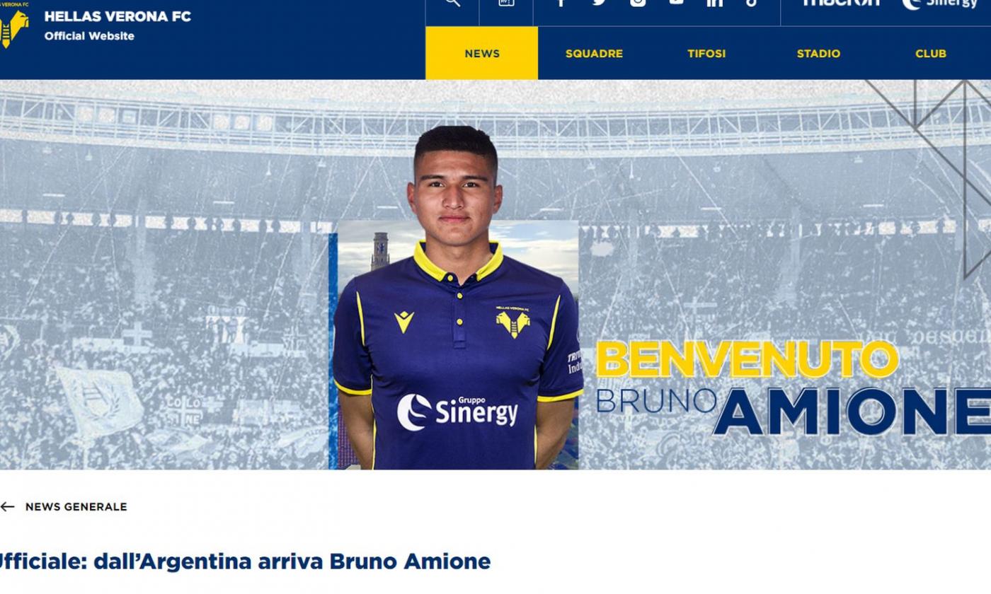 Hellas Verona, UFFICIALE: ecco Amione