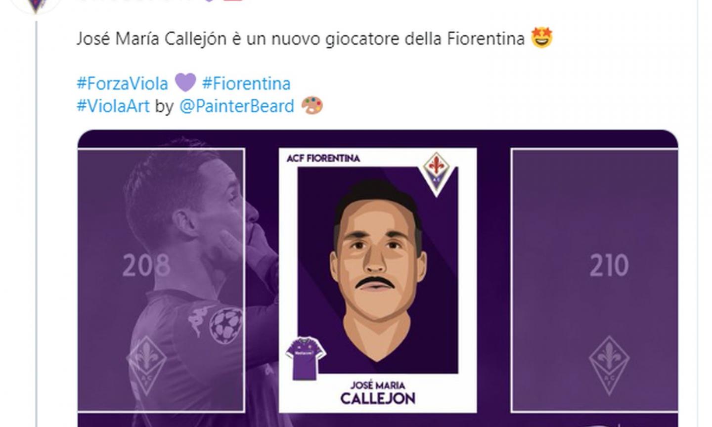 Fiorentina, UFFICIALE: ecco Callejon