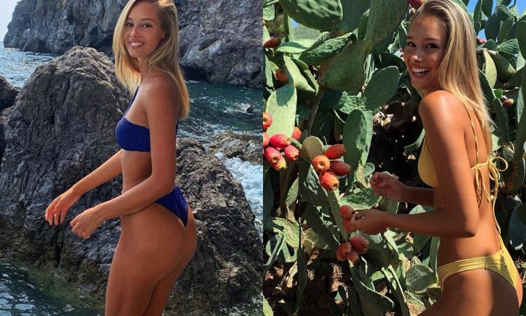 Viky Varga bollente con Pellé tra i fichi del Salento FOTO