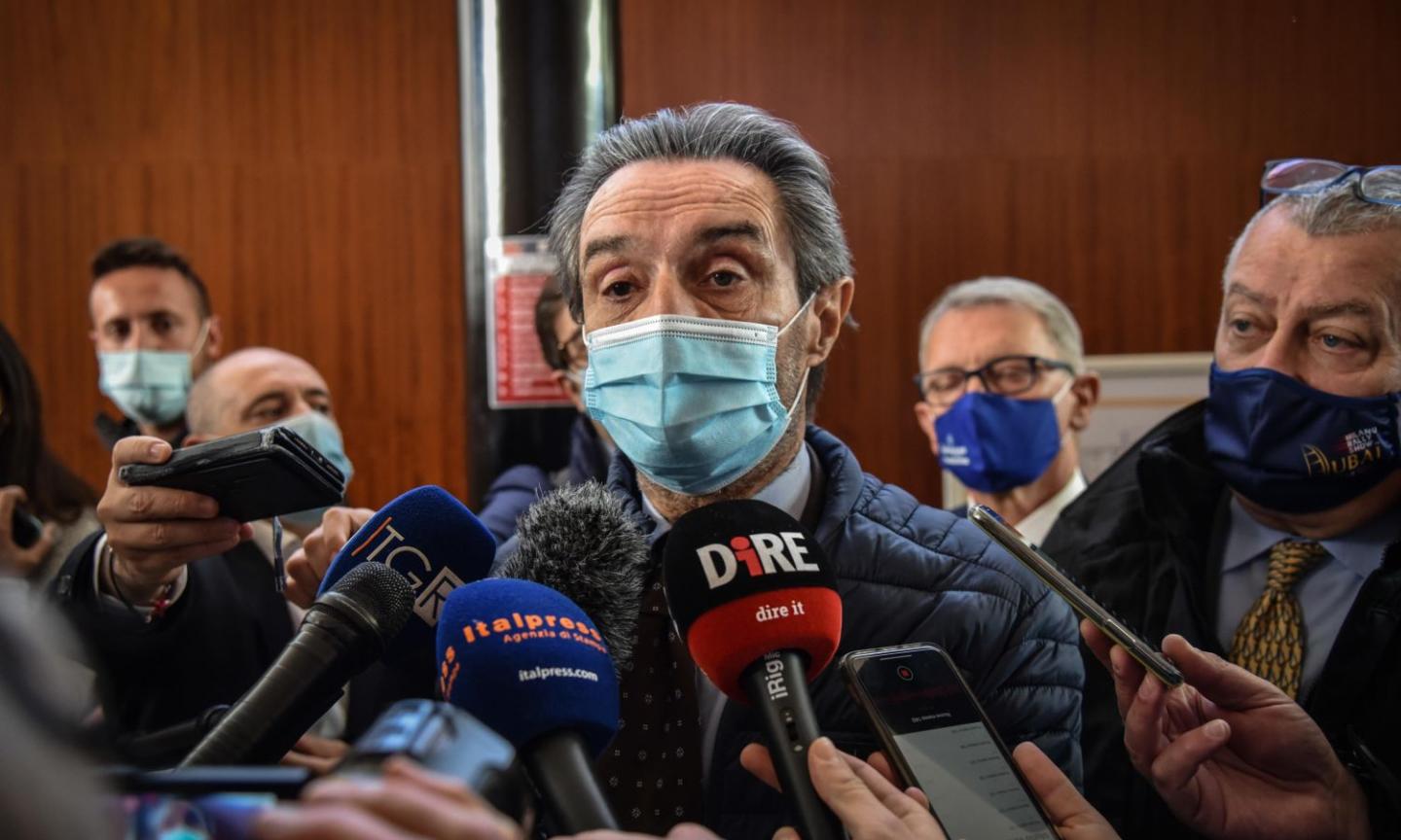 Lombardia, Fontana non esclude un lockdown totale: 'Se l'impennata dei contagi prosegue, tutto può essere'