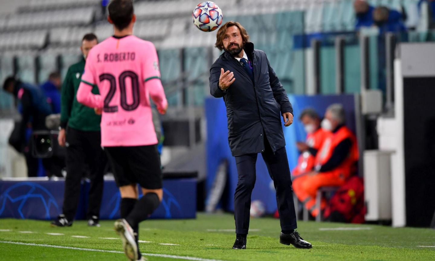 Juve, Pirlo: 'Barcellona più abituato, noi contati e in costruzione. E tutti sulla stessa palla...'