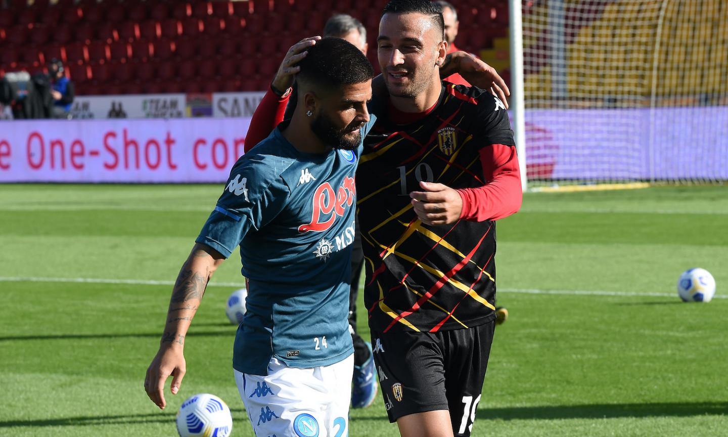 Benevento-Napoli, le pagelle di CM: Lorenzo Insigne è super, Roberto non è da meno. Male Mertens e Osimhen