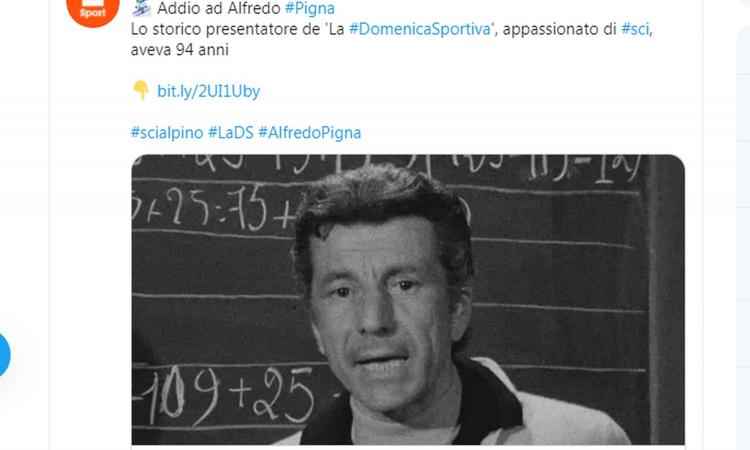 Addio a Pigna, l'uomo che rese la moviola familiare agli italiani e portò la DS a quasi 10 milioni di telespettatori
