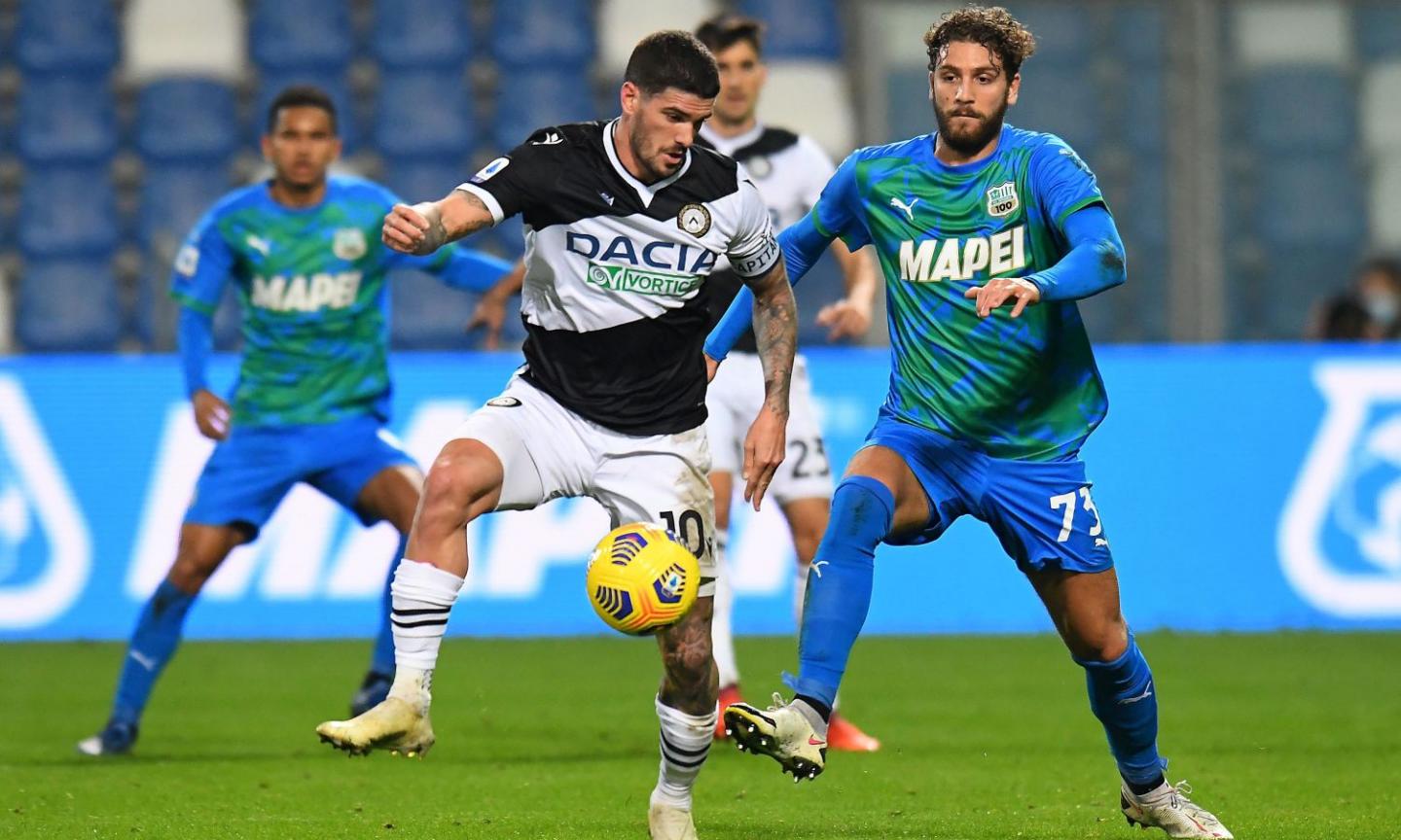 Al Mapei vince solo la noia: 0-0 contro l'Udinese, il Sassuolo fallisce il balzo in vetta