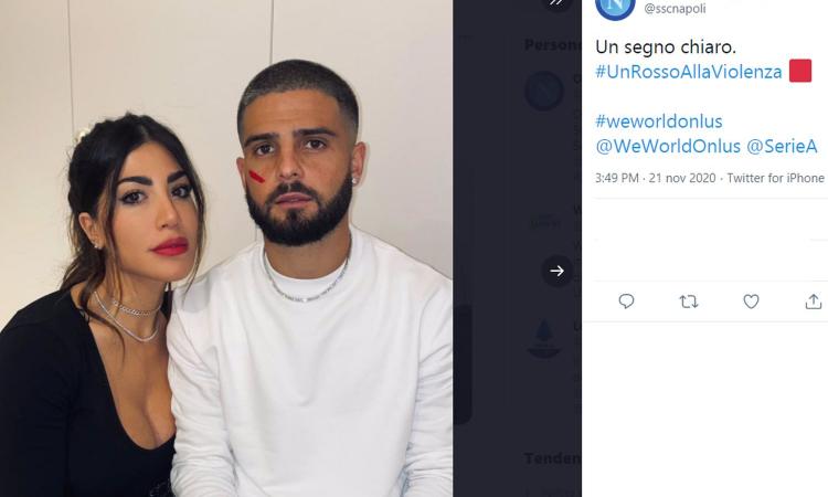 Insigne e l'iniziativa contro la violenza sulle donne, caos sui social. La moglie: 'Nessuno rispettoso come lui'