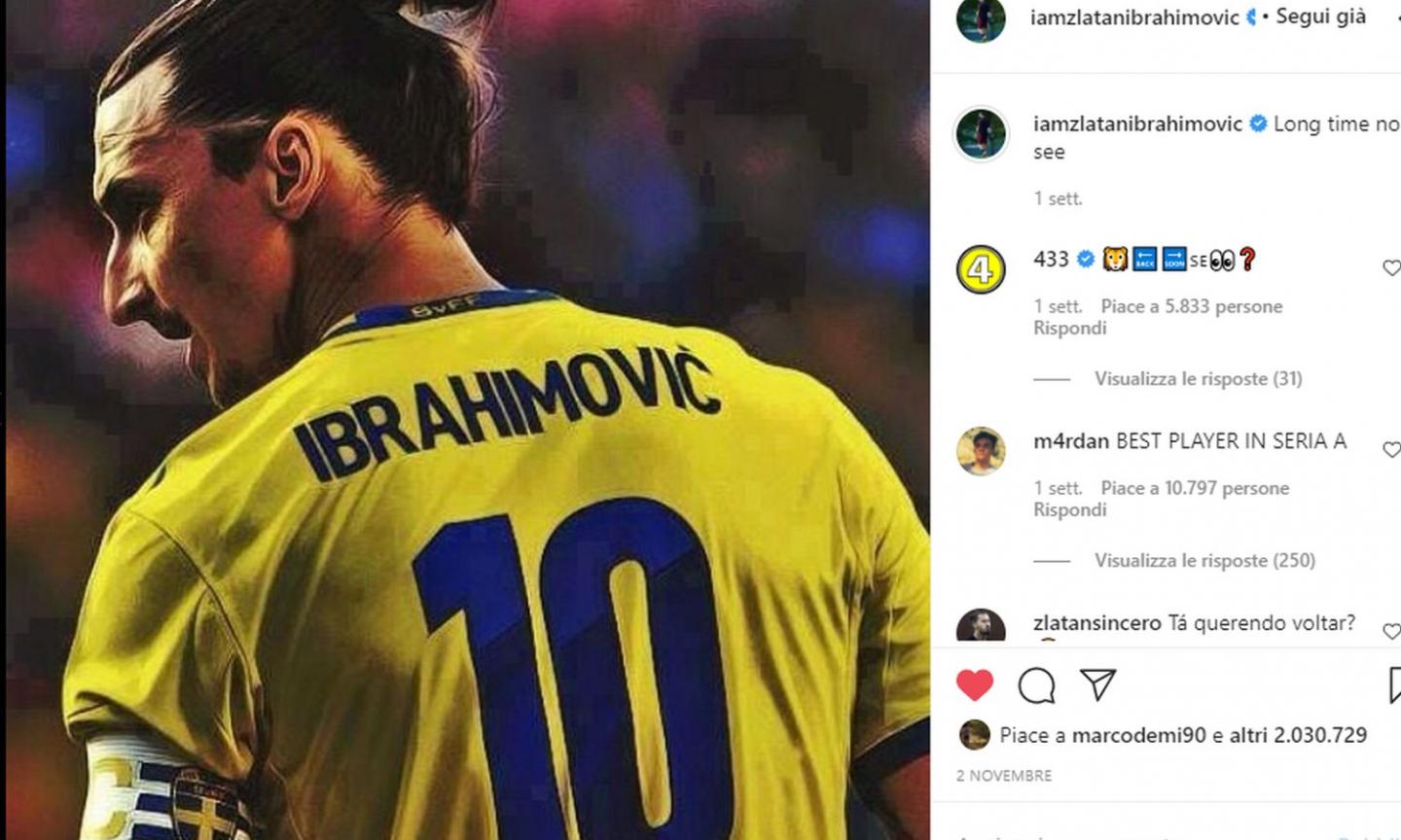 Ibrahimovic ammette: 'Mi manca la Nazionale, non è un segreto. Quella foto su Instagram...'