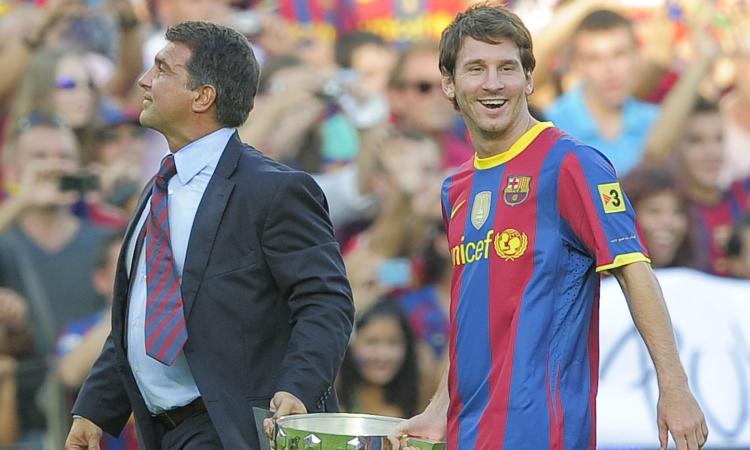 Laporta: 'Porte aperte per Messi al Barcellona' Laporta: 'Porte aperte per Messi al Barcellona'