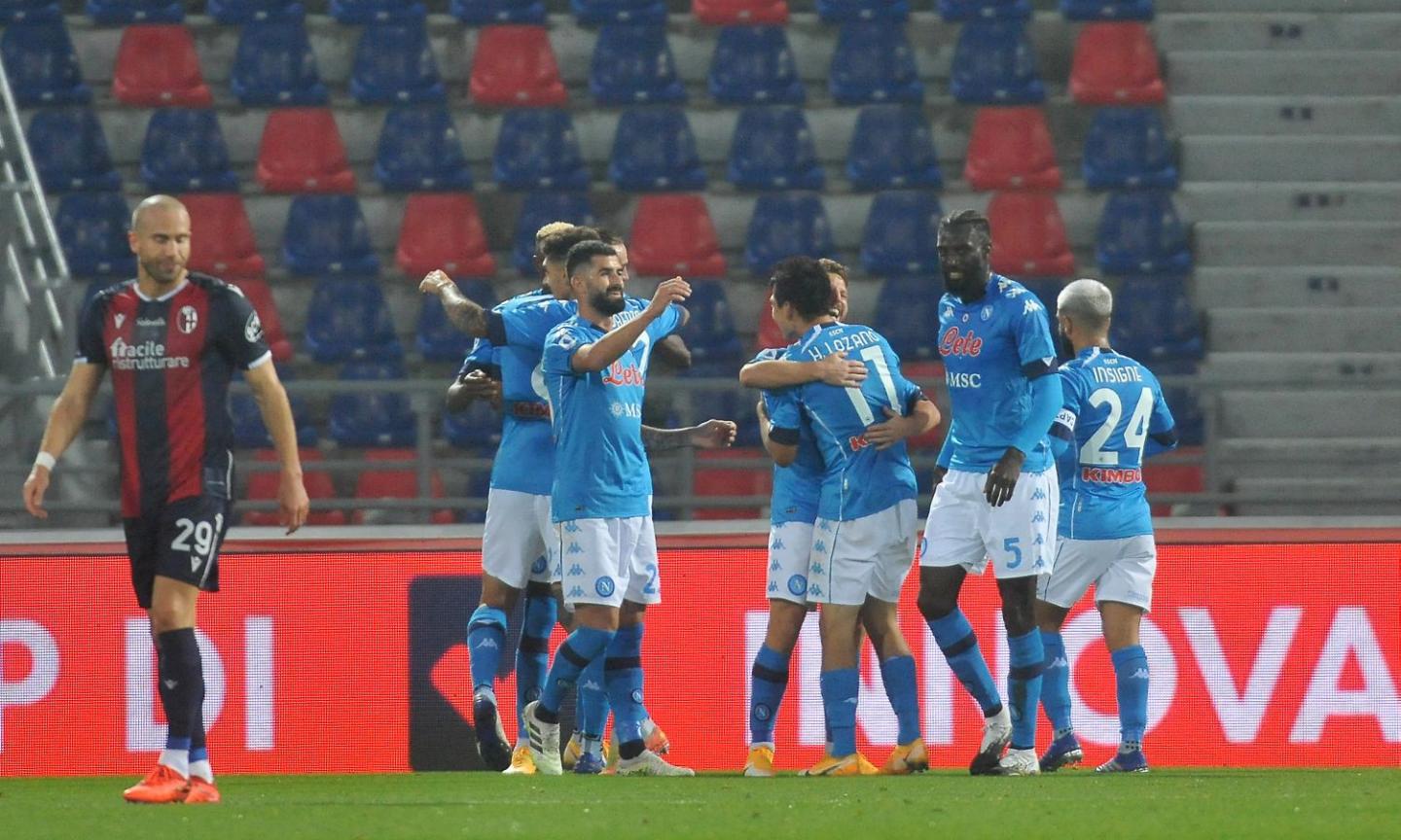 Al Napoli basta Osimhen: 1-0 a Bologna. Ma che paura nel finale!