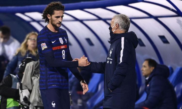 Juve, Rabiot si ferma: niente Francia-Finlandia, ma resta con Deschamps