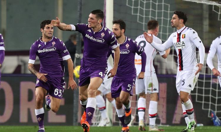 Fiorentina, le pagelle di CM: Milenkovic salva Prandelli, ma la viola è poca cosa