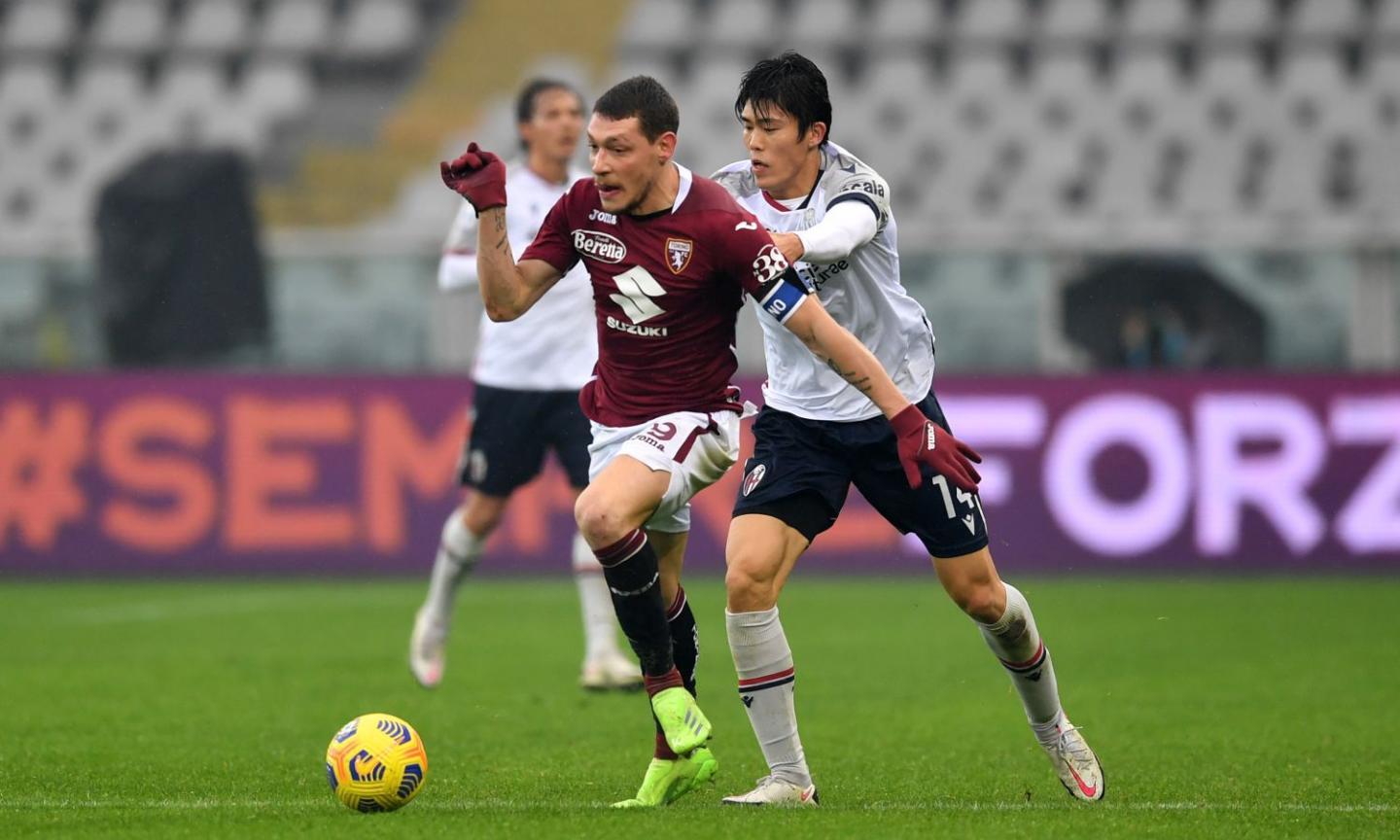 Torino-Bologna 1-1: il tabellino