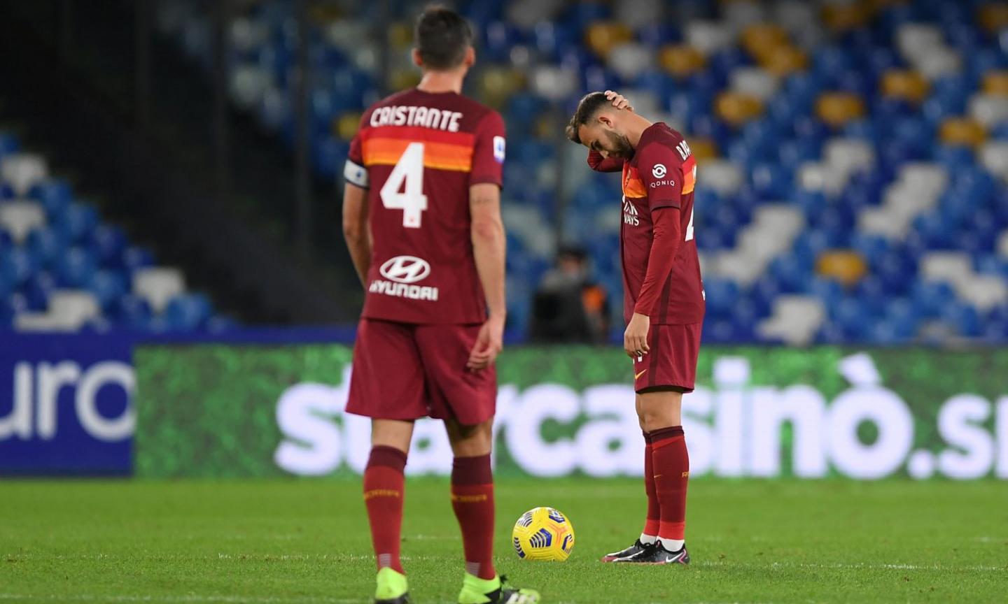 Giudice sportivo, gli squalificati. Roma, Cristante fermato un turno per bestemmia