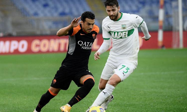 Roma-Sassuolo, prima espulsione in carriera per Pedro