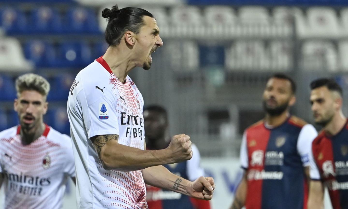 Super Ibra trascina un Milan incerottato: 2-0 a Cagliari, Pioli risponde all'Inter e torna a +3