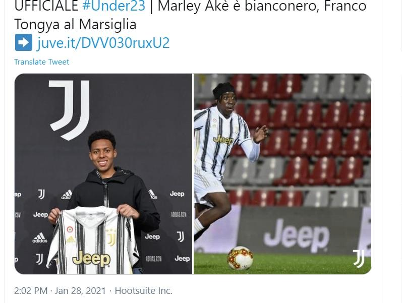 Juve, UFFICIALE: preso Aké dal Marsiglia! Scambio con Tongya, ecco la plusvalenza