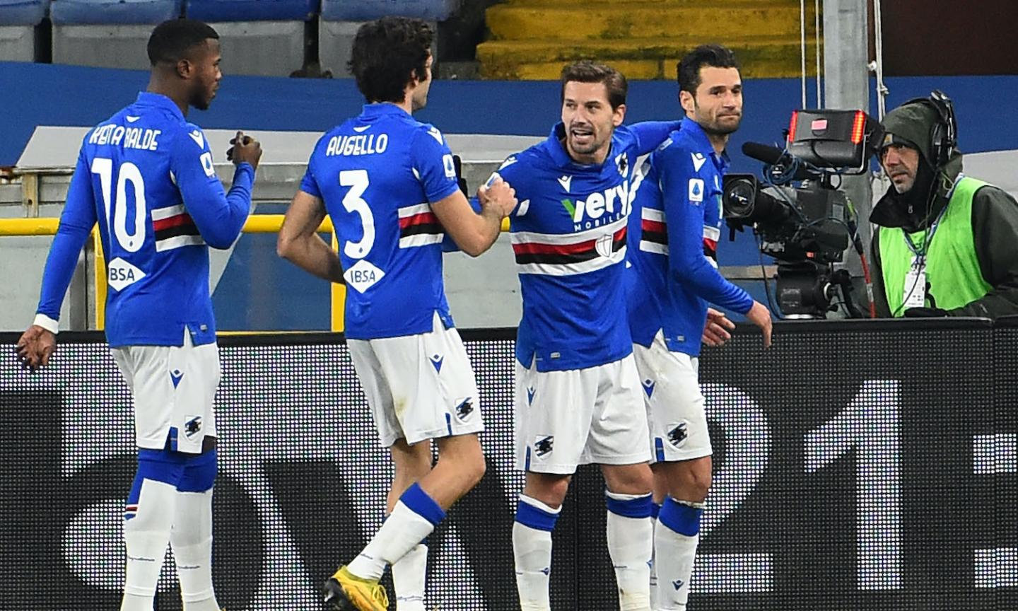 Sampdoria-Udinese 2-1: il tabellino