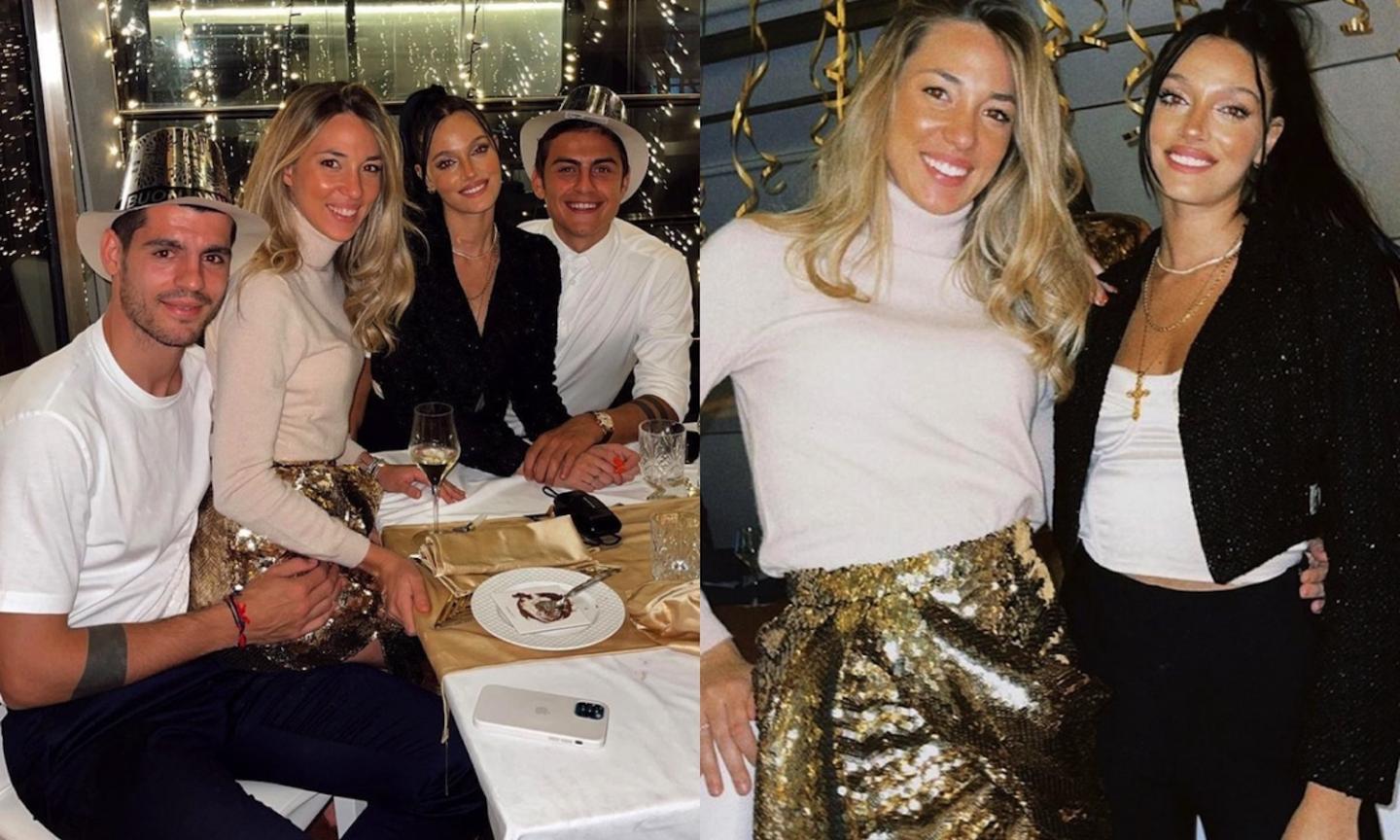 Dybala e Morata festeggiano l’arrivo del 2021 con le belle Oriana e Alice: che FOTO!