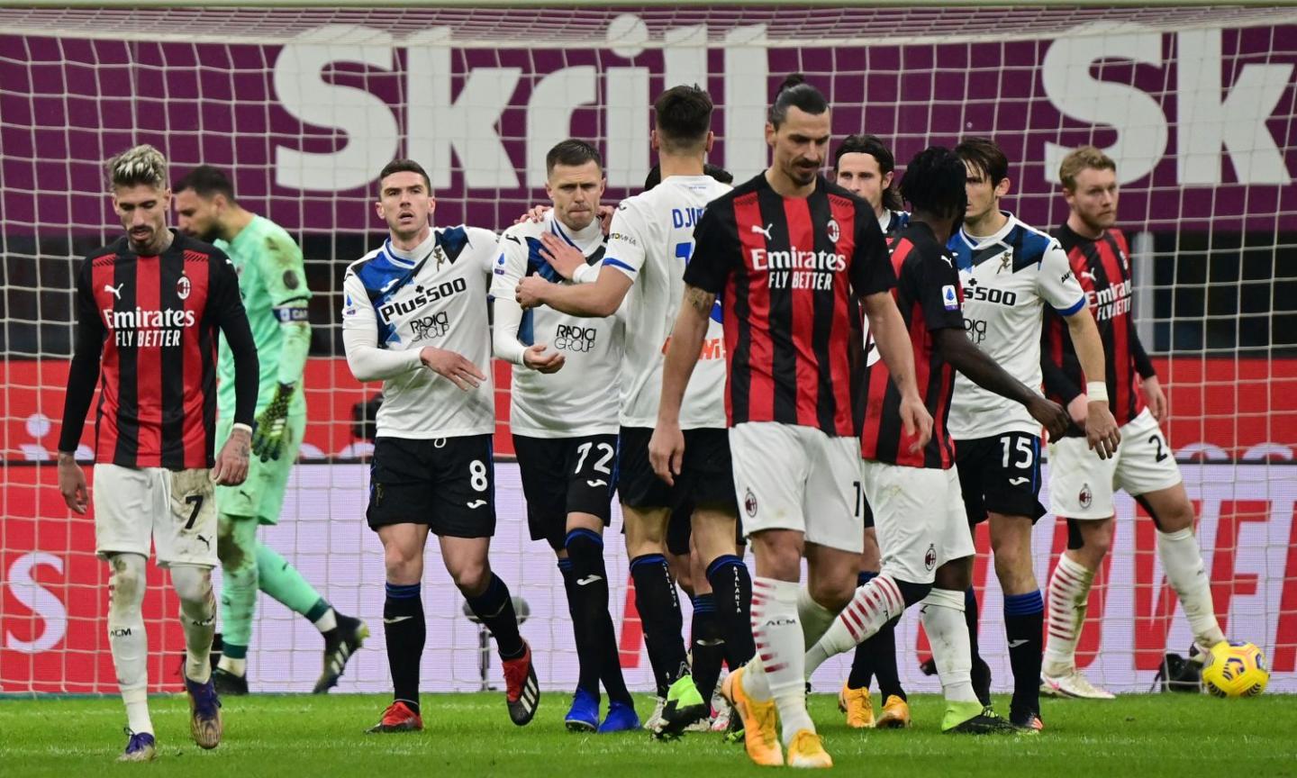 L'Atalanta umilia il Milan: 0-3 a San Siro, ma Pioli è campione d'inverno