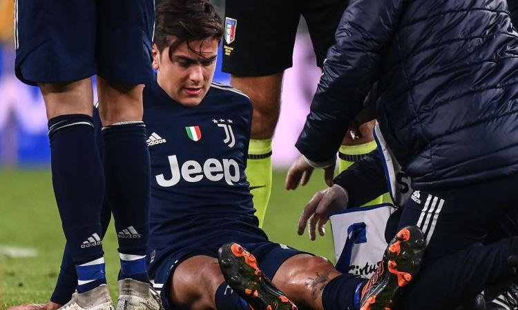 Juve, il ginocchio preoccupa Dybala: consulto da Cugat a Barcellona