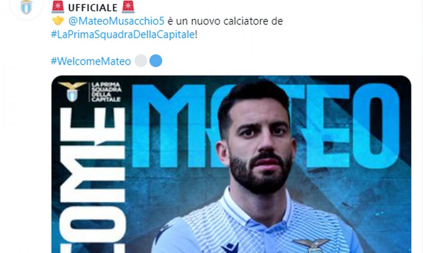 Lazio, Musacchio: 'Fiero di vestire la maglia della prima squadra della Capitale'