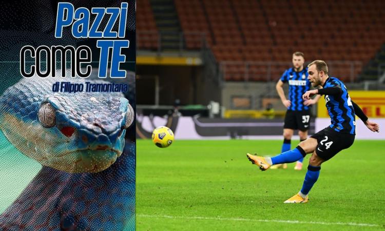 Eriksen, avevi conquistato i tifosi al 'ciao': segna con la palla del destino, l'Inter ha un nuovo giocatore