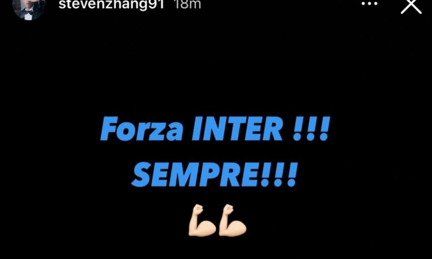 Inter, anche Zhang esulta dopo il 2-0 alla Juve: 'Forza Inter!!! Sempre!!!' FOTO