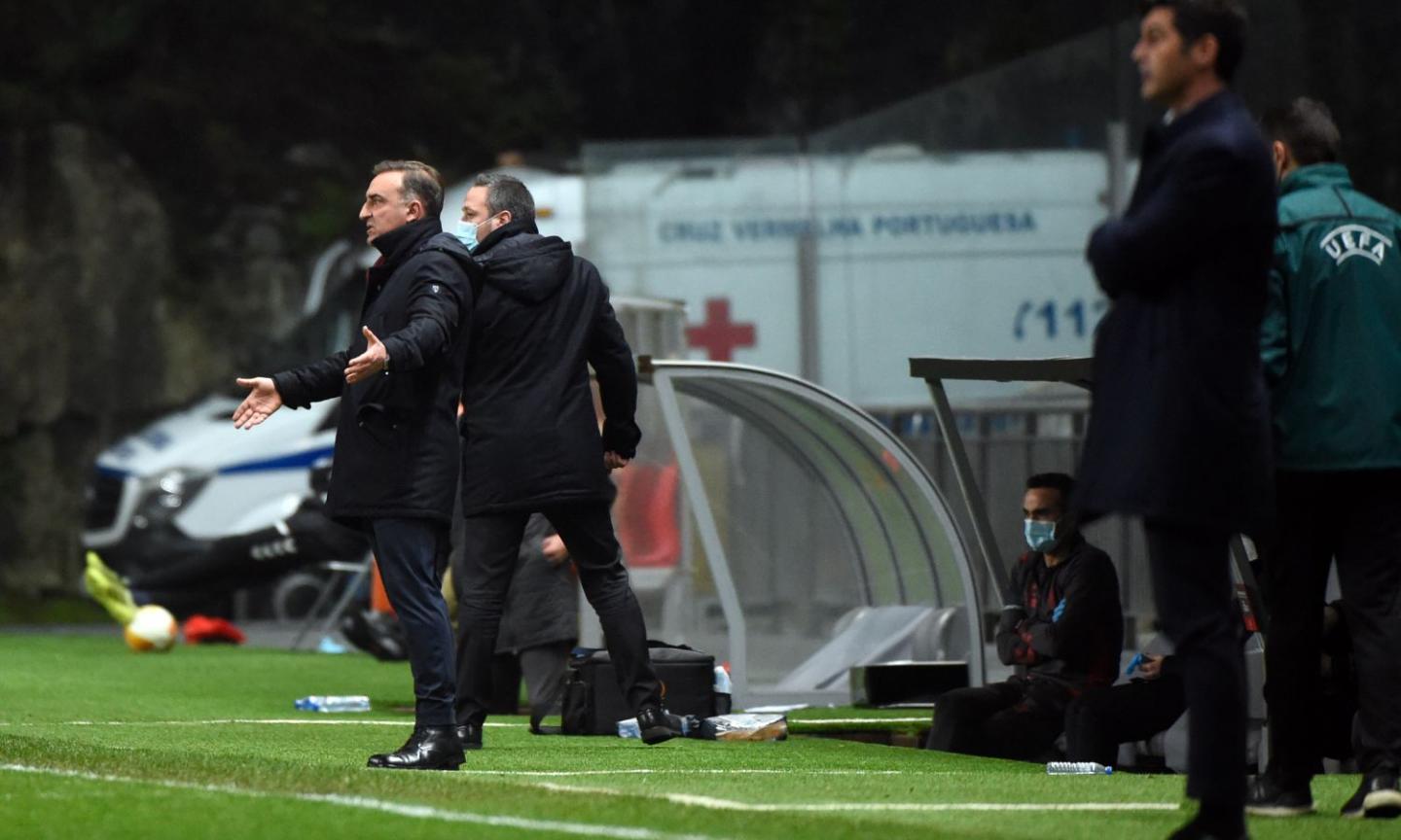 Braga, Carvalhal amareggiato: 'Male l'arbitro. C'era un rigore per noi, come hanno fatto a non vederlo?'