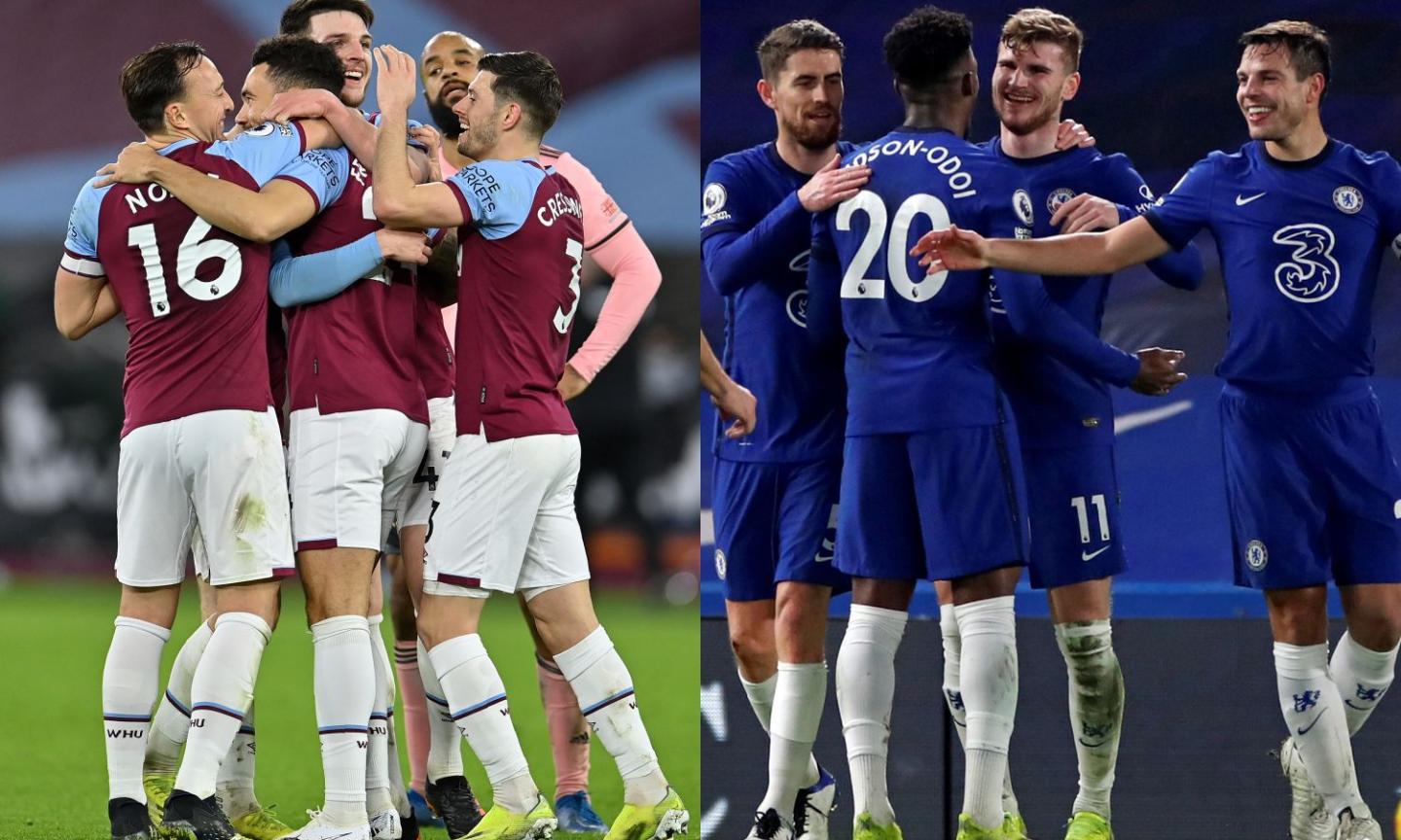 Premier, vincono West Ham e Chelsea: entrambe al 4° posto, superato il Liverpool 